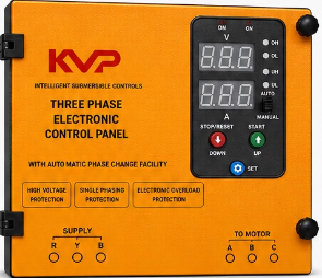 KVP AI-900 PC-WLC three phase panel with phase changer and water level controller