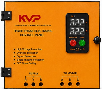 KVP AI-205M three phase metal box control panel